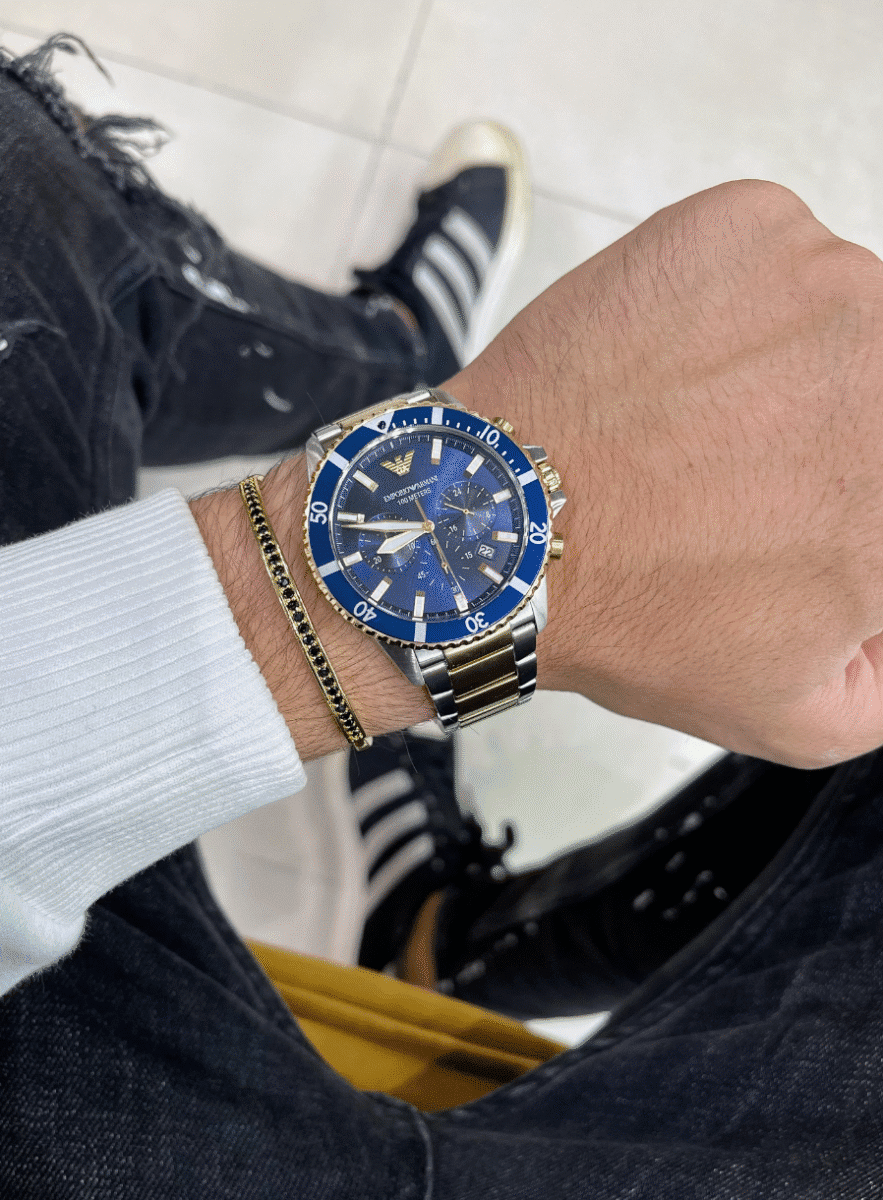 Montre Homme Emporio Armani – look originale 2025 – Originale Idée Cadeau pour toutes les occasions à Casablanca, Rabat et partout au Maroc – Montres de Luxe Montre Homme Emporio Armani – look originale 2025 – Image 2
