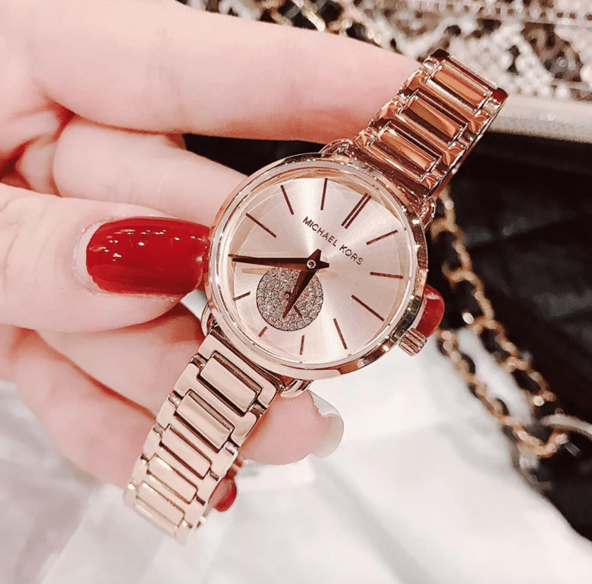 Montre Femme Michael Kors Mk3839 – Montre suisse originale – Originale Idée Cadeau pour toutes les occasions à Casablanca, Rabat et partout au Maroc – Montres de Luxe Montre Femme Michael Kors Mk3839 – Montre suisse originale – Image 2