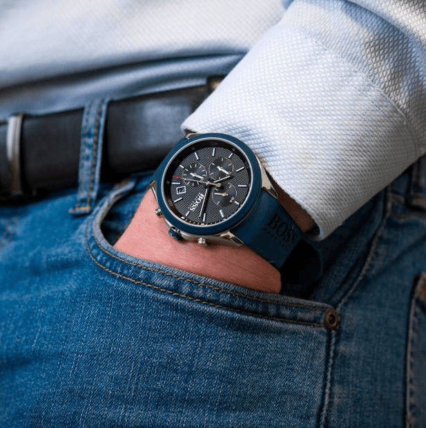 Montre Homme HUGO BOSS – finition dorée – Originale Idée Cadeau pour toutes les occasions à Casablanca, Rabat et partout au Maroc – Montres de Luxe Montre Homme HUGO BOSS – finition dorée – Image 2