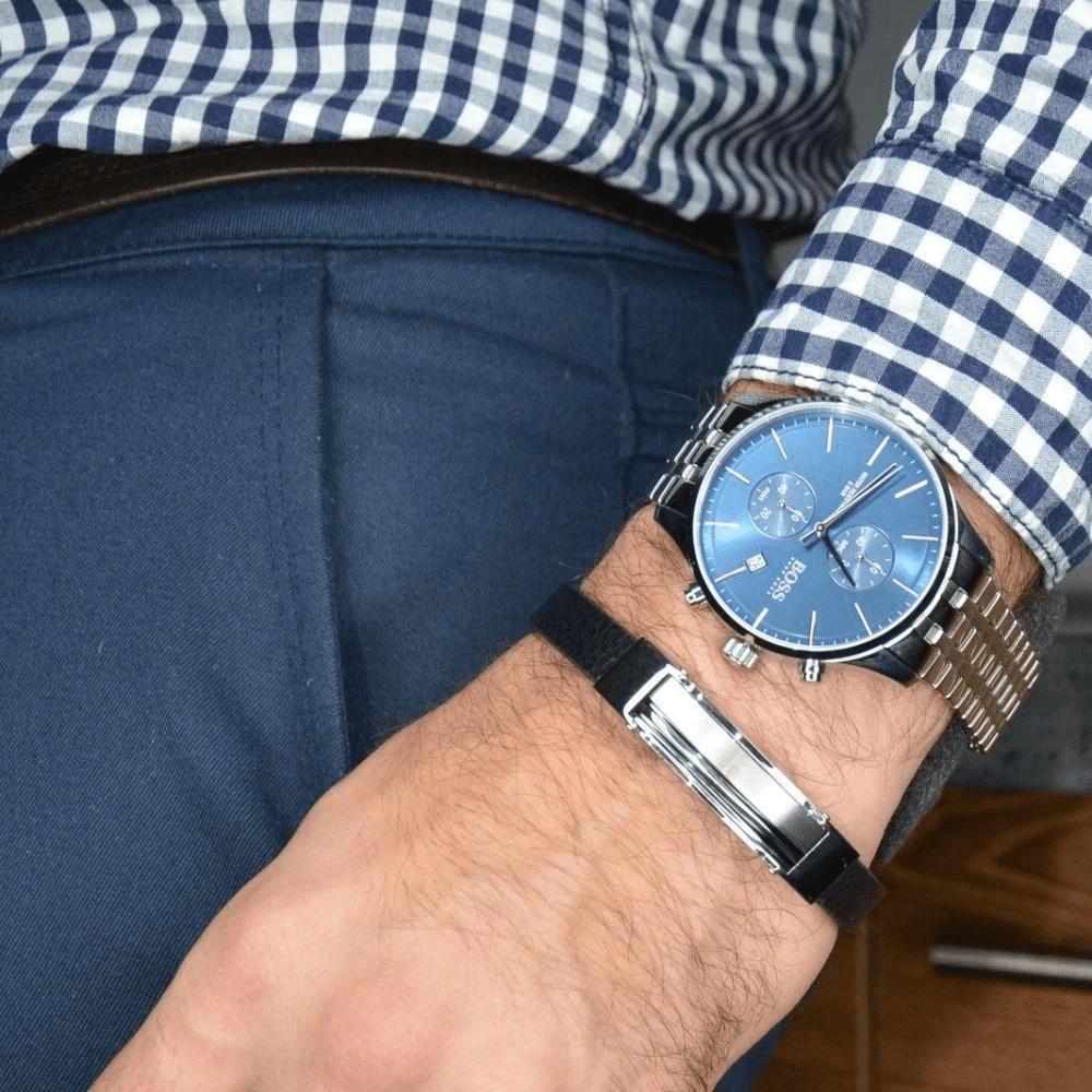 Montre Homme HUGO BOSS – esprit bijou – Originale Idée Cadeau pour toutes les occasions à Casablanca, Rabat et partout au Maroc – Montres de Luxe Montre Homme HUGO BOSS – esprit bijou – Image 2