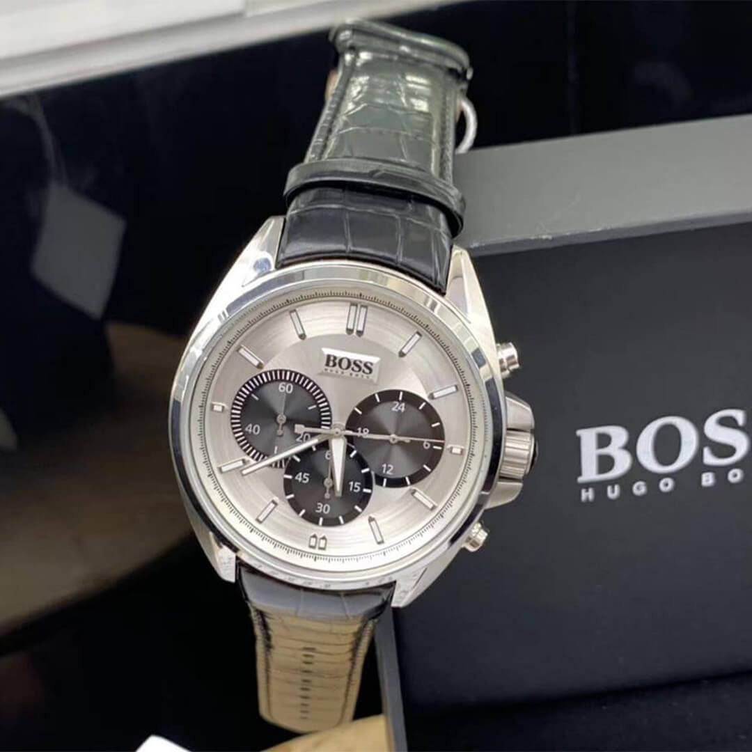 Montre Homme HUGO BOSS 1512880 – CUIR NOIR – Originale Idée Cadeau pour toutes les occasions à Casablanca, Rabat et partout au Maroc – Montres de Luxe Montre Homme HUGO BOSS 1512880 – CUIR NOIR – Image 4
