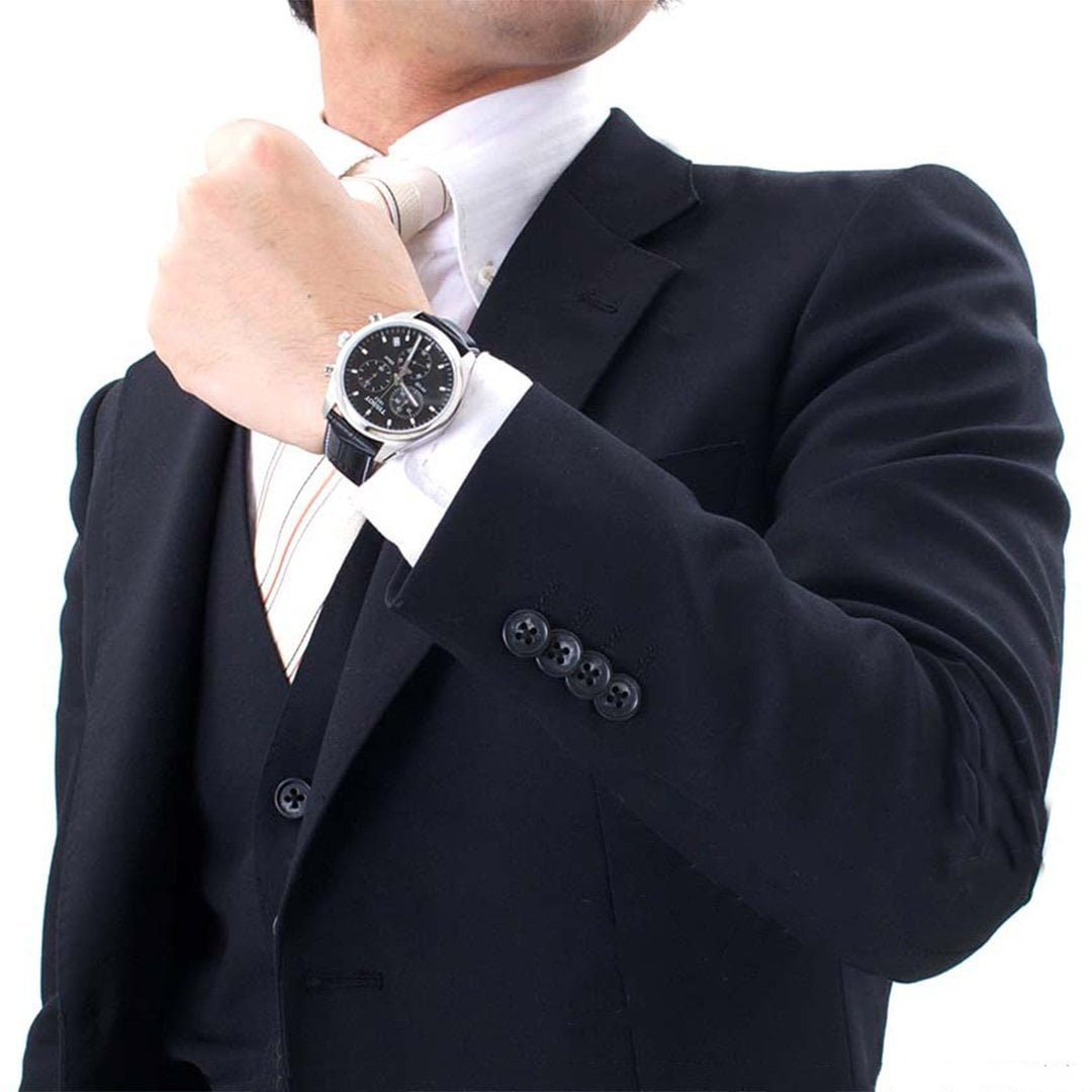 Montre Homme TISSOT 1853 – Cuir noir – Originale Idée Cadeau pour toutes les occasions à Casablanca, Rabat et partout au Maroc – Montres de Luxe Montre Homme TISSOT 1853 – Cuir noir – Image 2